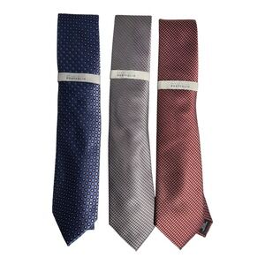 Perry Ellis Portfolio Men's Ties Classic business elegant Necktie Lot of 3 new